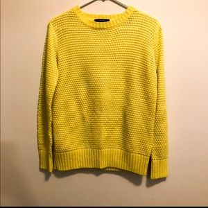 Bright Yellow Knit Sweater